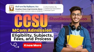 MCom Admission at CCSU